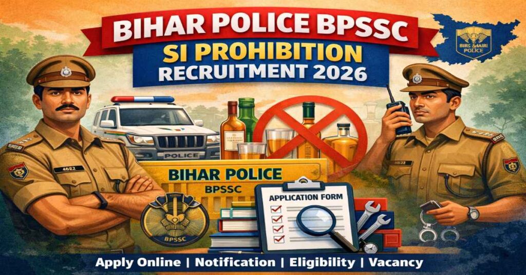 Bihar Police BPSSC SI Prohibition Recruitment 2026: Apply Online, Vacancy, Eligibility, Syllabus, Exam Date