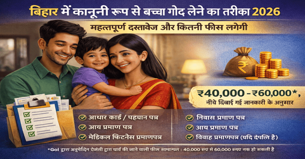 Bihar Me Baccha Adopt Kaise Kare 2026 – बिहार में बच्चा गोद लेने के लिए जरूरी दस्तावेज और प्रक्रिया