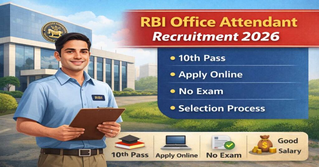 RBI Office Attendant Recruitment 2026