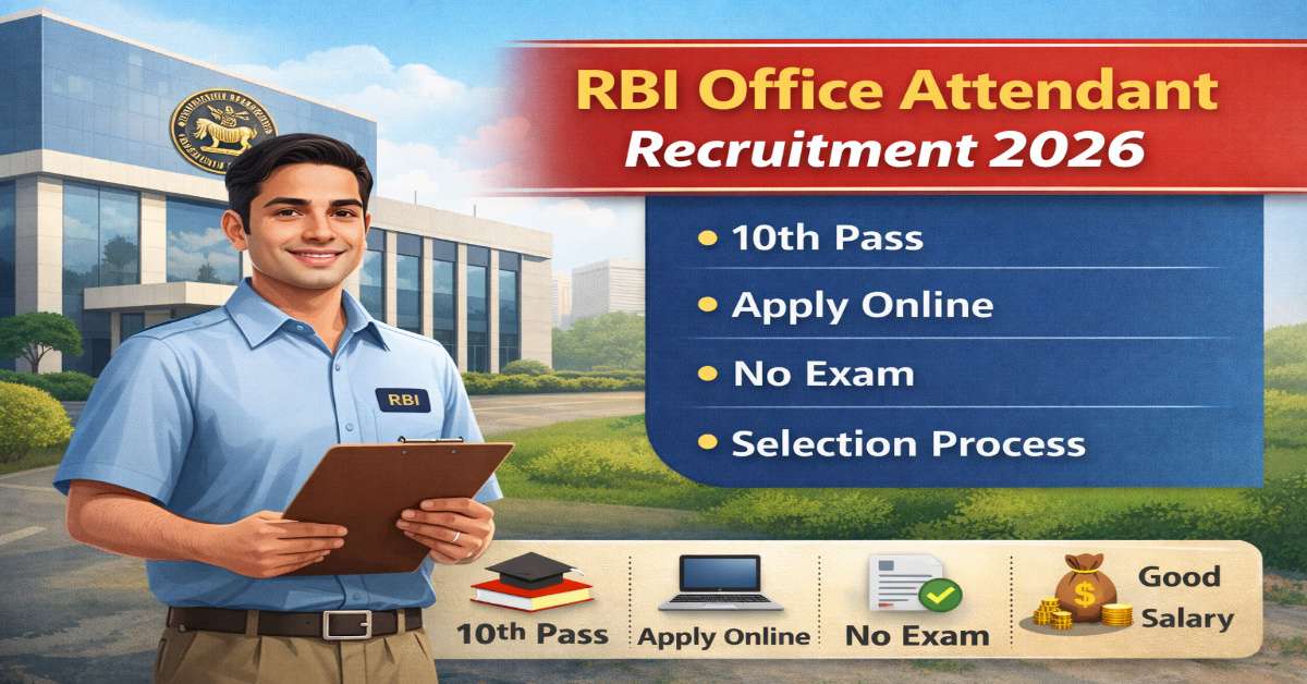 RBI Office Attendant Recruitment 2026 – Modify/Correction Window Start ...